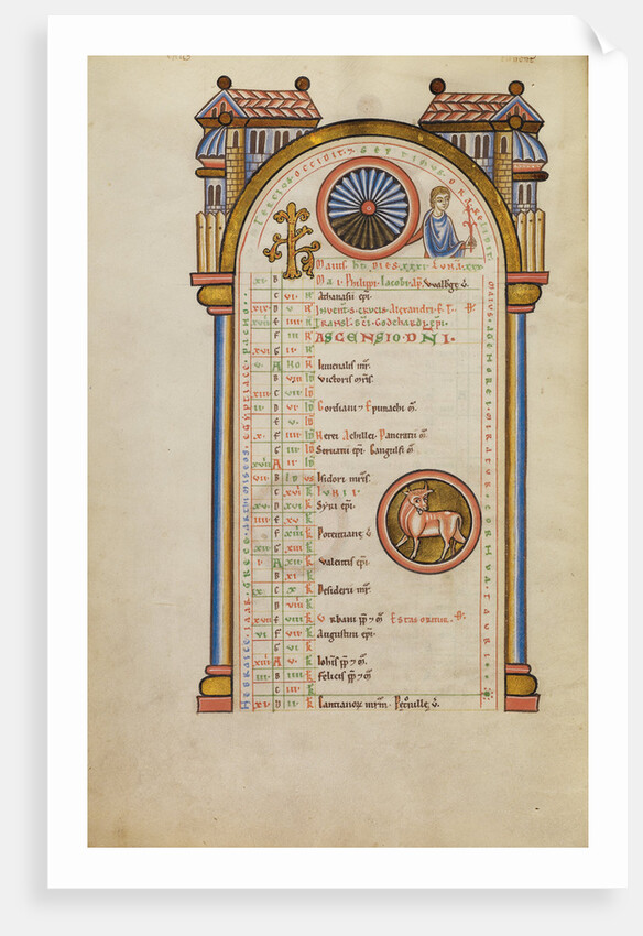 Mercury (?), Zodiacal Sign of Taurus by Anonymous
