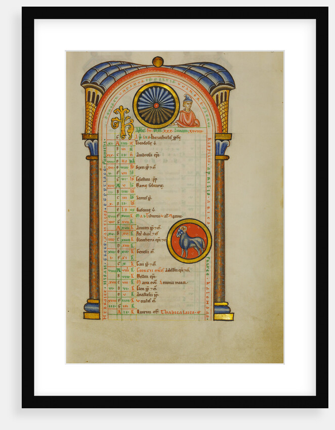 A Youth, Zodiacal Sign of Aries by Anonymous