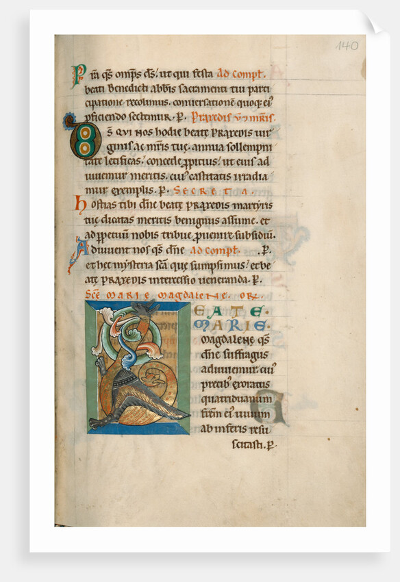 Decorated Initial B by Anonymous