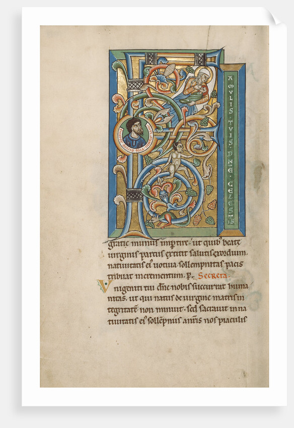 Initial F: The Birth of the Virgin by Anonymous