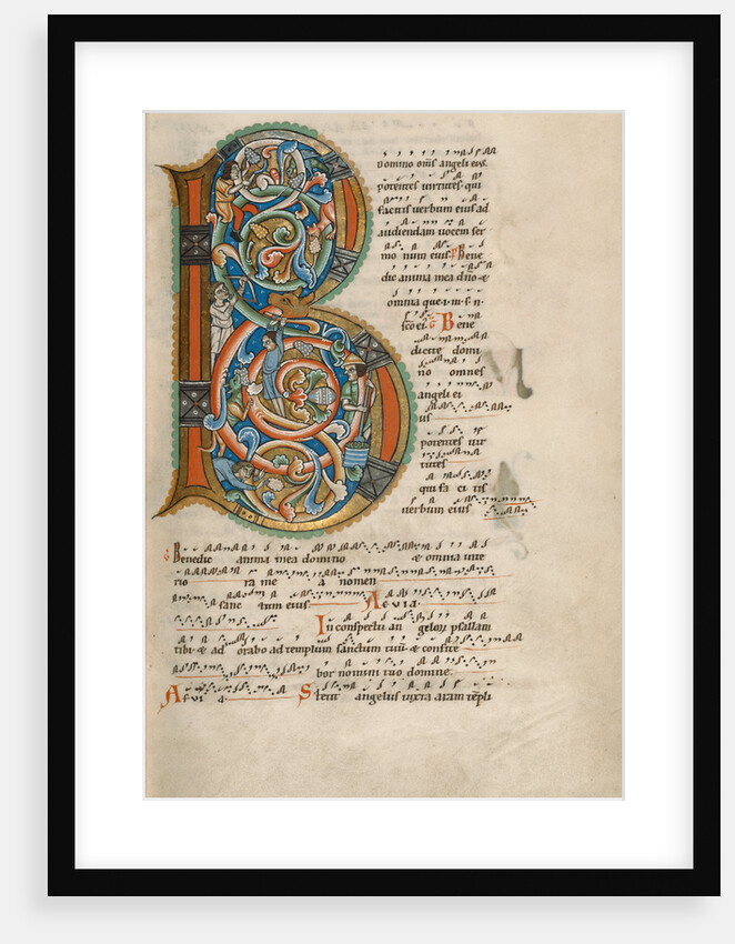 Inhabited Initial B by Anonymous