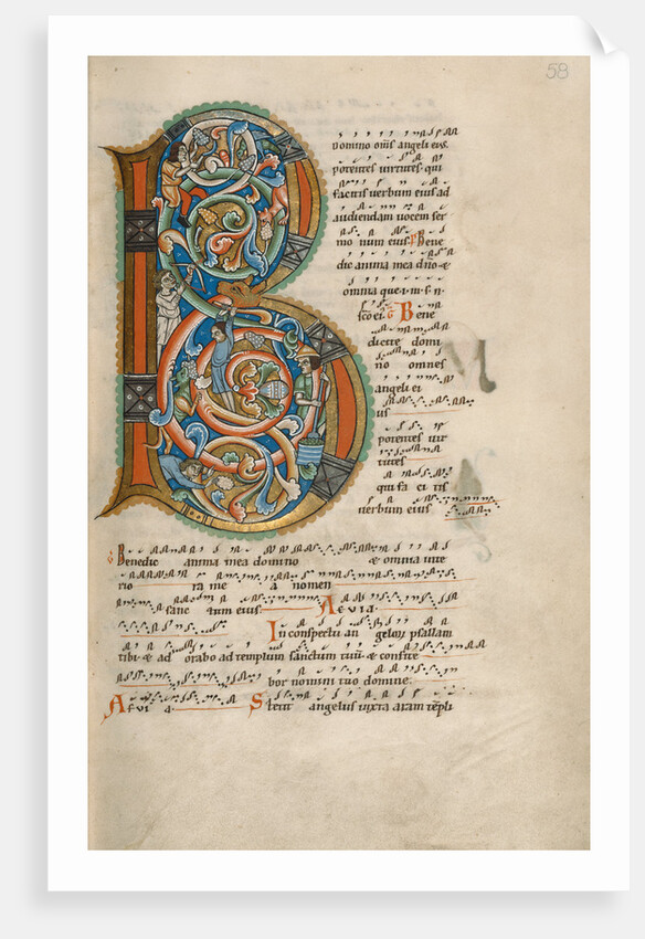 Inhabited Initial B by Anonymous