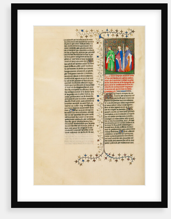 Tiberius, Messalina, and Caligula Reproach One Another in the Midst of Flames by Anonymous