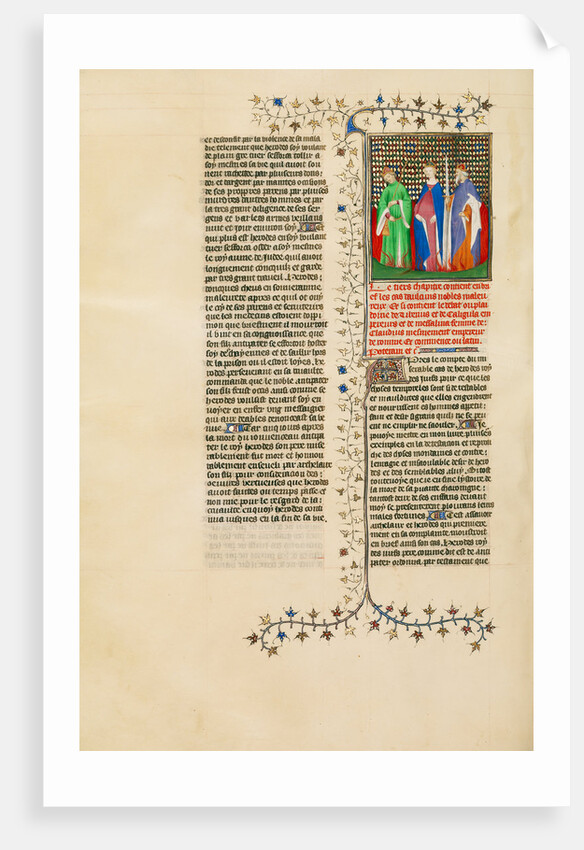 Tiberius, Messalina, and Caligula Reproach One Another in the Midst of Flames by Anonymous