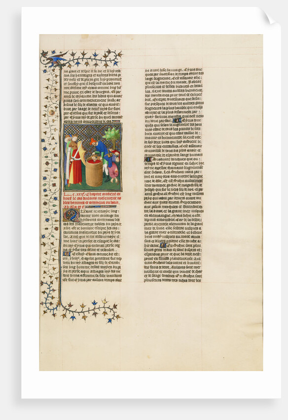 Cyrus the Great, Founder of the Persian Empire, killed by Thamaris, Queen of the Massagetai by Boucicaut Master Illuminator