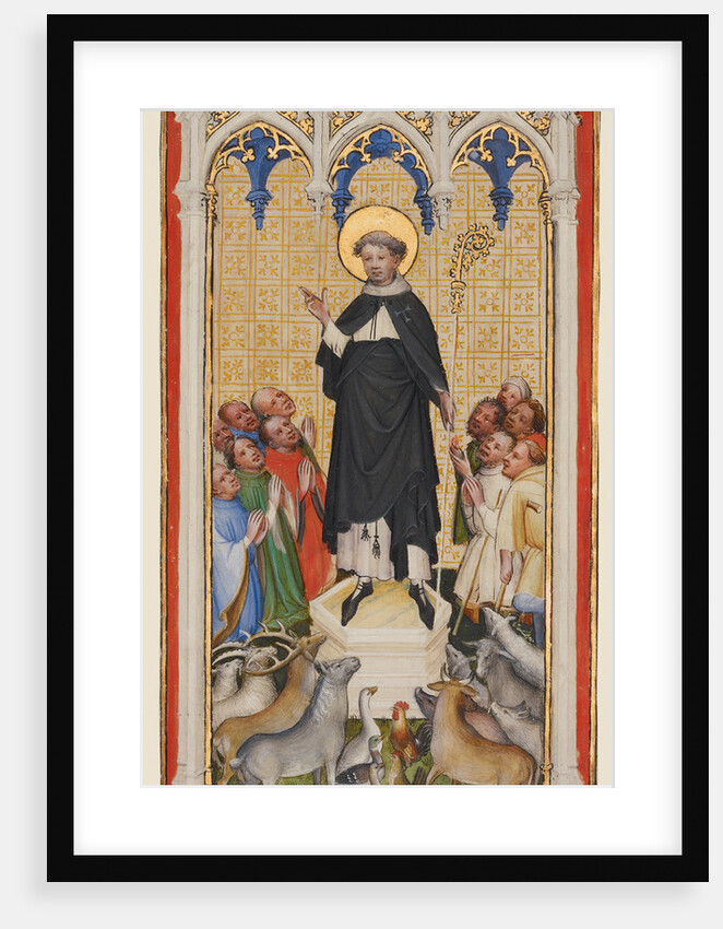 Saint Anthony Abbot Blessing the Animals, the Poor, and the Sick by Master of St. Veronica