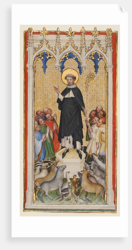 Saint Anthony Abbot Blessing the Animals, the Poor, and the Sick by Master of St. Veronica