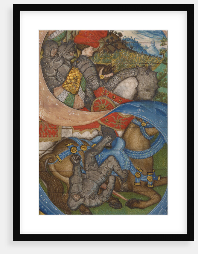 Initial S: The Conversion of Saint Paul by Pisanello