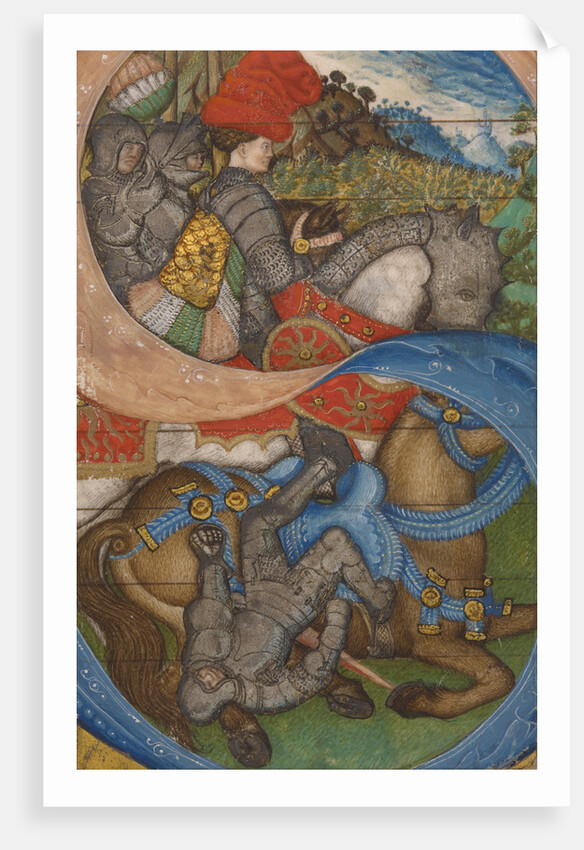 Initial S: The Conversion of Saint Paul by Pisanello