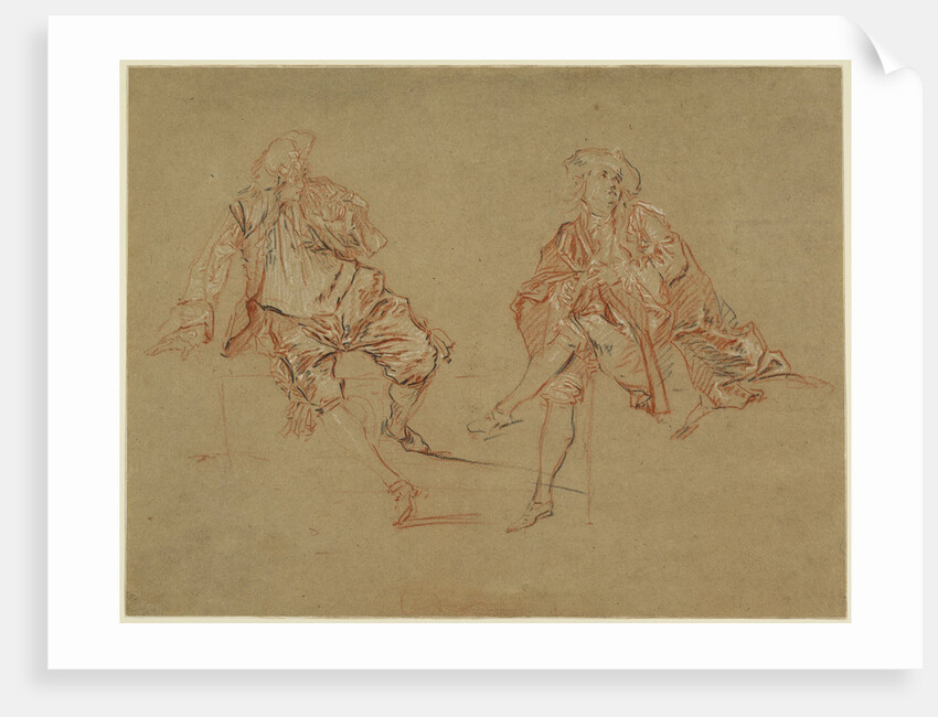 Two Seated Men by Nicolas Lancret