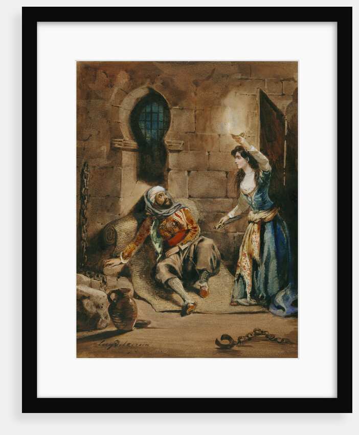 Episode from The Corsair by Lord Byron by Eugène Delacroix