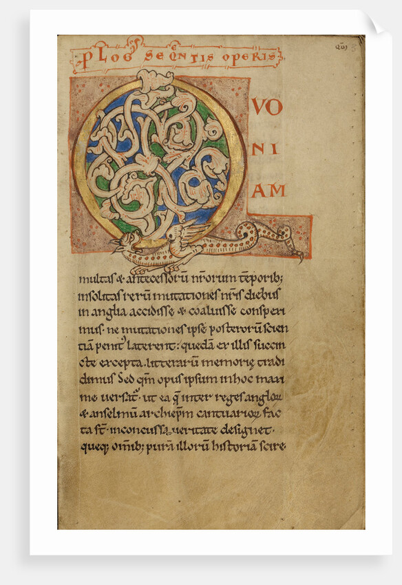 Inhabited Initial Q by Anonymous