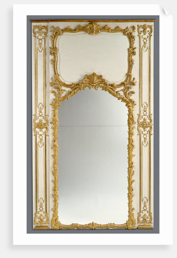 Frame for a Mirror with Two Parcloses by Anonymous
