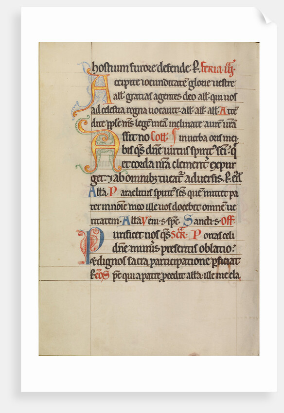 Decorated Text Page by Anonymous