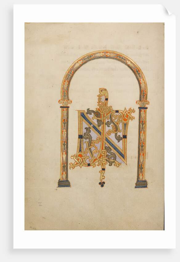 Decorated Monogram IN by Anonymous