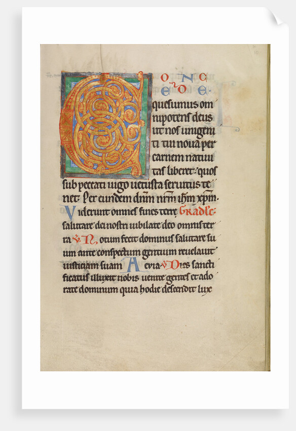 Decorated Initial C by Anonymous