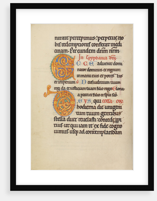 Decorated Initial E, Decorated Initial D by Anonymous