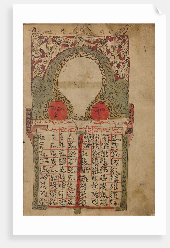 Canon Table Page by Anonymous