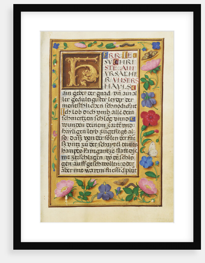 Decorated Text Page by Anonymous
