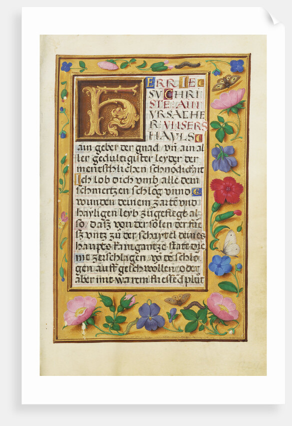 Decorated Text Page by Anonymous