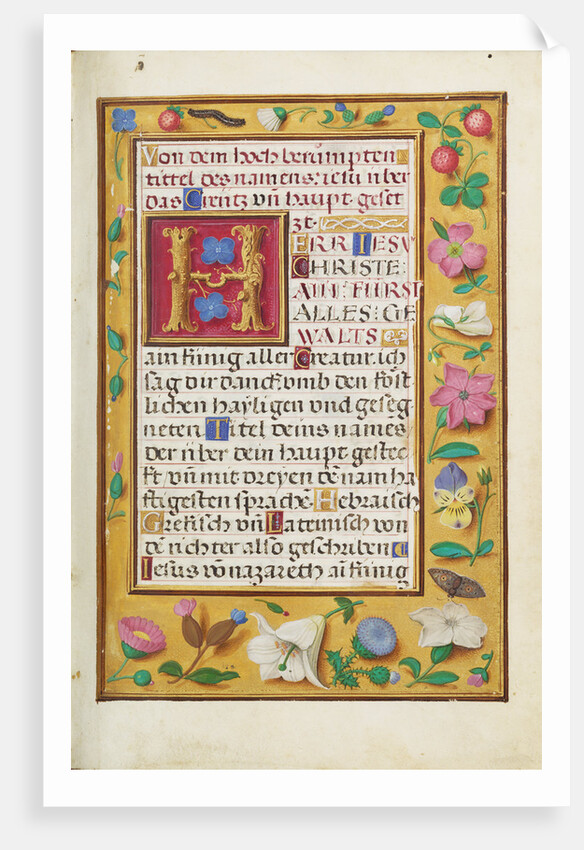 Decorated Text Page by Anonymous
