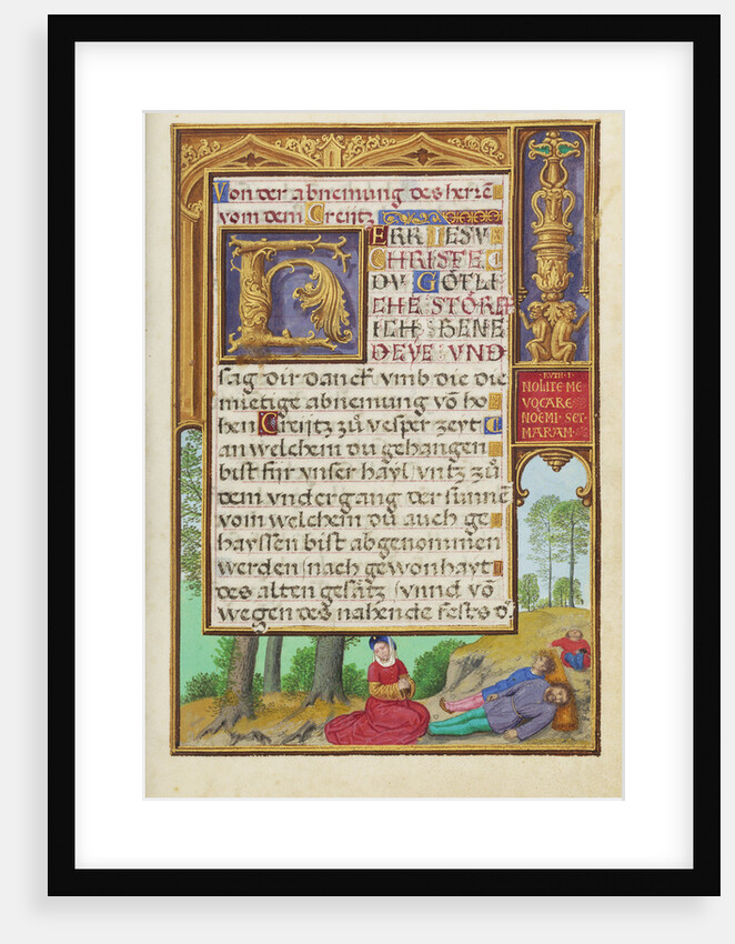 Border with Naomi Grieving the Loss of Her Family by Simon Bening