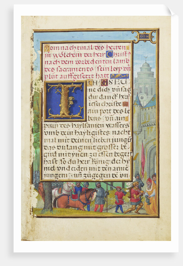 Border with the Meeting of Abraham and Melchizedek by Simon Bening