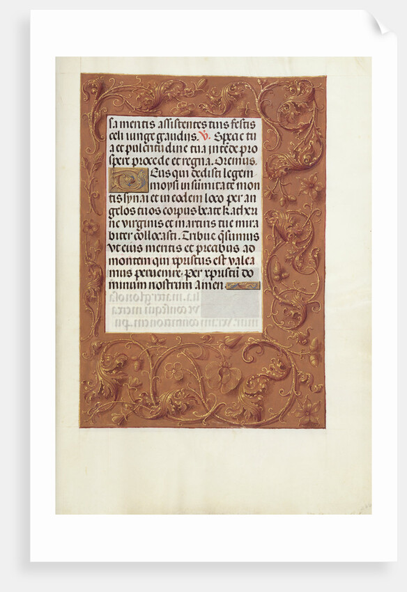 Decorated Text Page by Anonymous