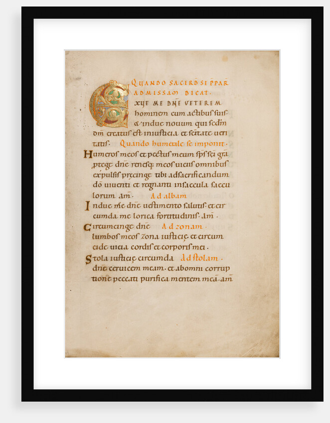 Decorated Initial E by Anonymous
