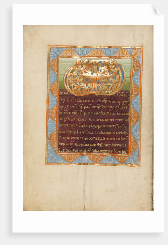 Decorated Incipit Page with Vere Dignum Monogram by Anonymous