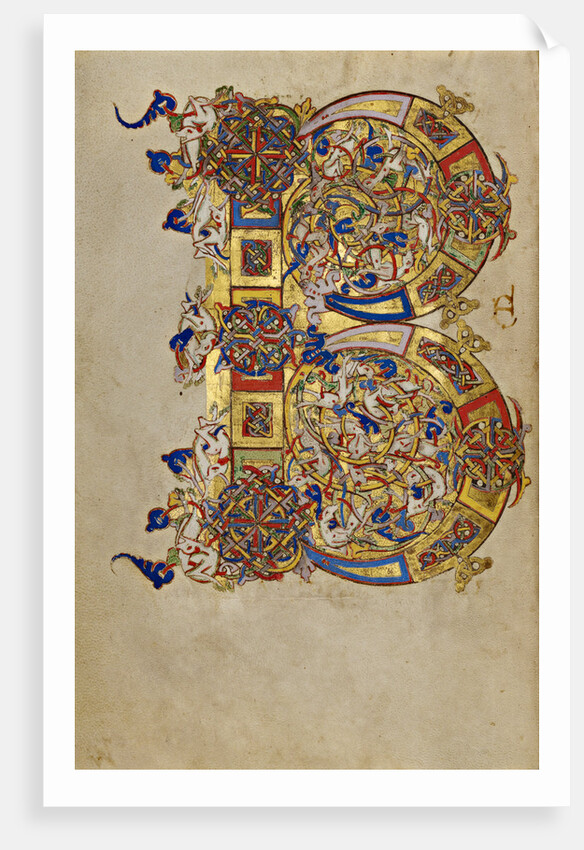 Inhabited Initial B by Anonymous