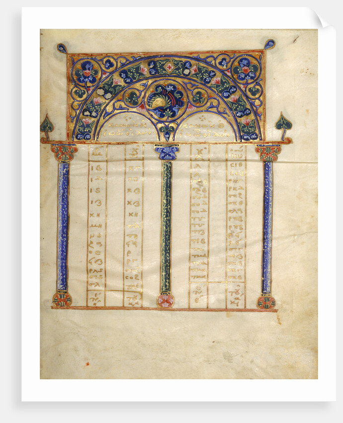 Canon Table Page by Anonymous