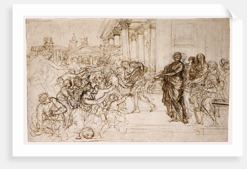 Saint Cecilia Giving Alms to the Poor by Pietro da Cortona