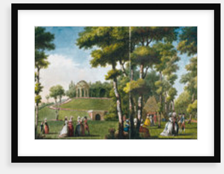 Figures Walking in a Parkland by Louis Carrogis de Carmontelle