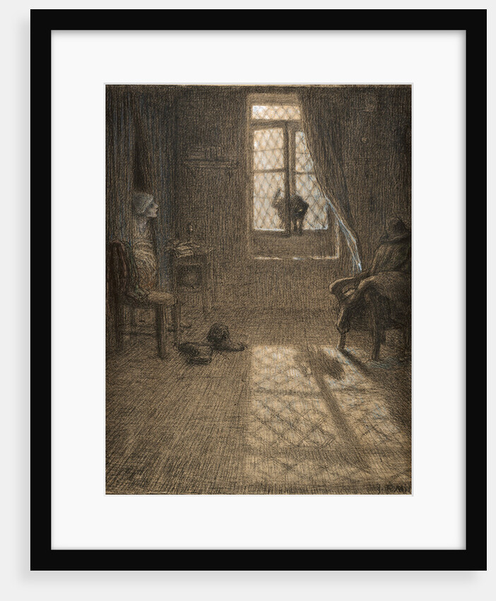 Le chat or The Cat at the Window by Jean-François Millet