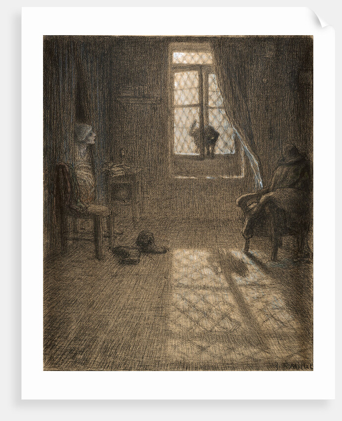 Le chat or The Cat at the Window by Jean-François Millet