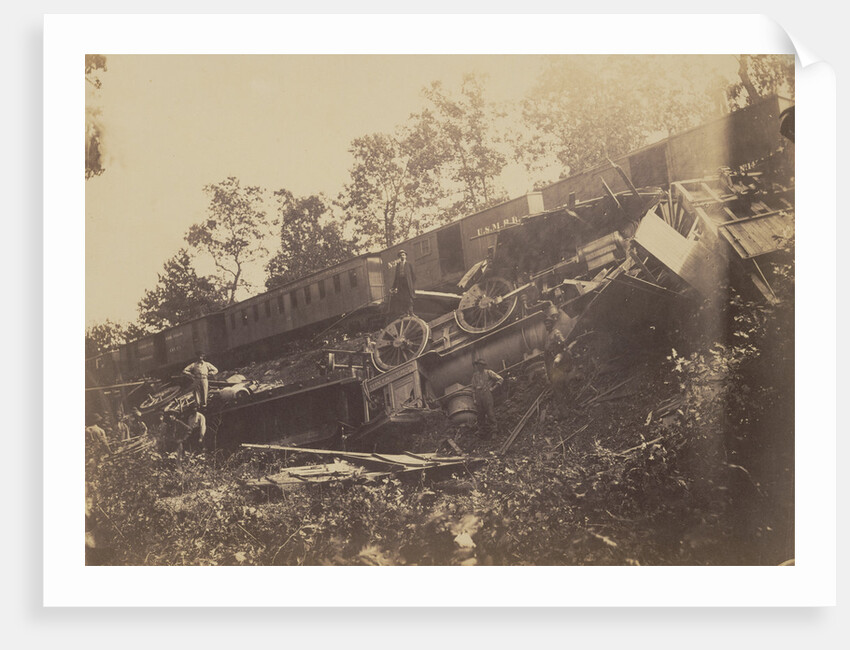 R.R. Accident on Alexandria and Orange R.R. Caused By Rebels by A.J. Russell