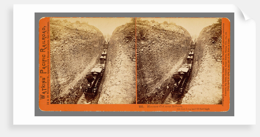 Bloomer Cut near Auburn, 800 feet long and 63 feet high. by Alfred A. Hart