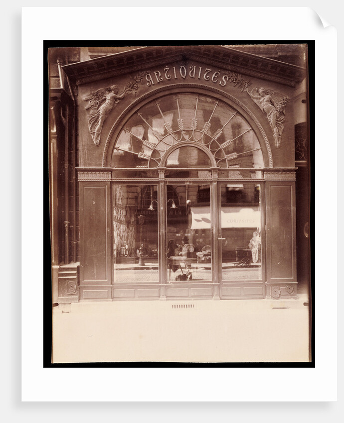 Vieille Empire, 21 Faubourg St. Honoré (Antique Store, rue du Faubourg-Saint-Honoré) by Eugène Atget