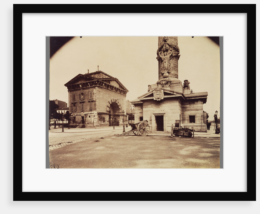 Ancienne Barrière du Trône (Tollbooth Pavilion and Column) by Eugène Atget