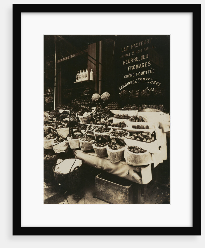 Rue Sainte-Opportune (Produce Display, rue Sainte-Opportune) by Eugène Atget