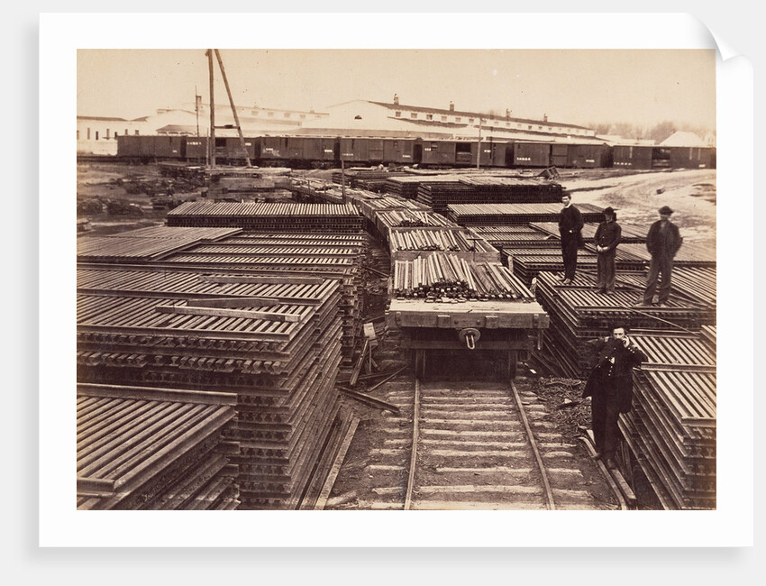 Rails of the Manassas Gap Railroad, Alexandria Va. by A.J. Russell