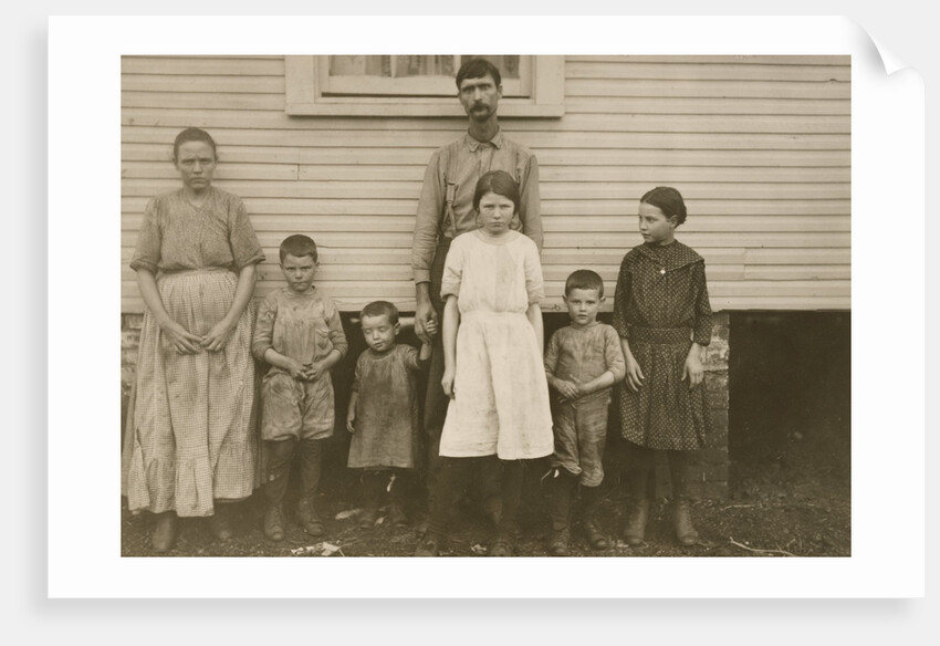 Gracie Clark, Spinner, With Her Family, Hunstville, Alabama by Lewis W. Hine