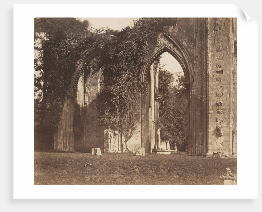 Glastonbury Abbey, Arches of the North Aisle by Roger Fenton