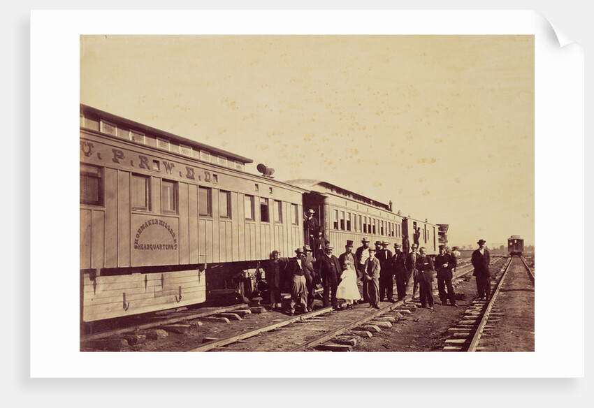 Group at Junction, Kansas by Alexander Gardner