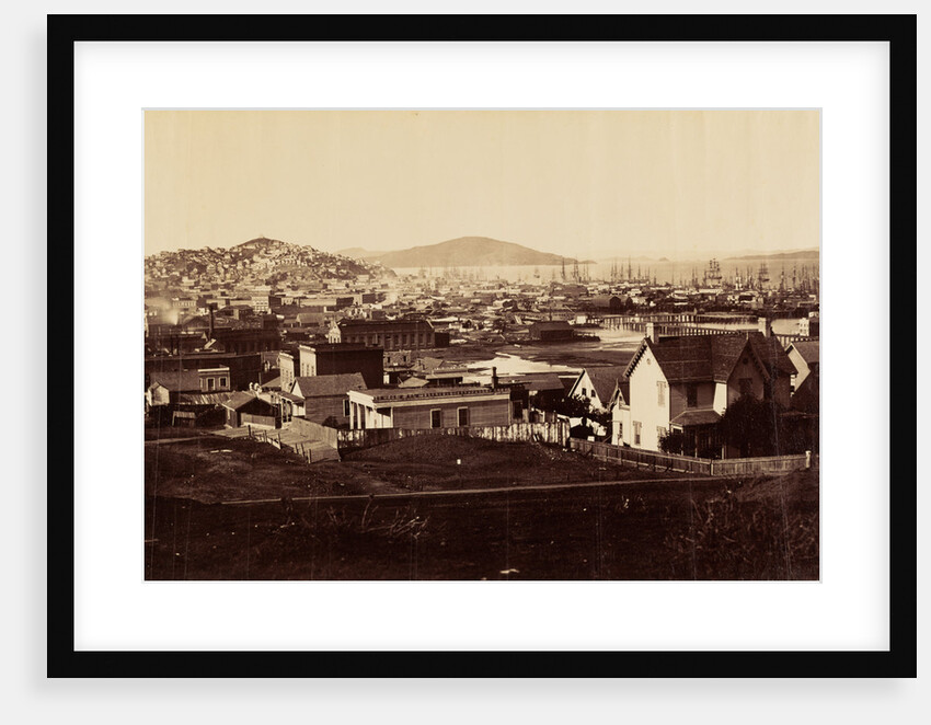 City Front from Rincon Hill in 1860 by Carleton Watkins