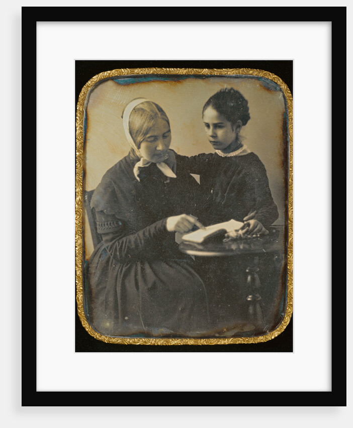 Woman Reading to a Girl by Anonymous