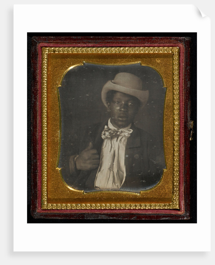 Portrait of a black man wearing a bow tie by Anonymous
