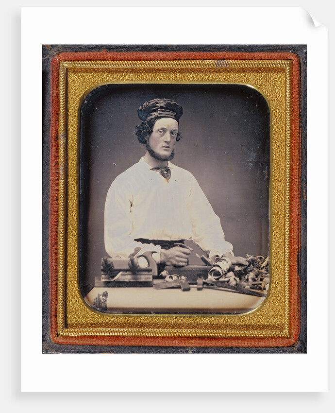 Man with Carpentry Tools by Anonymous