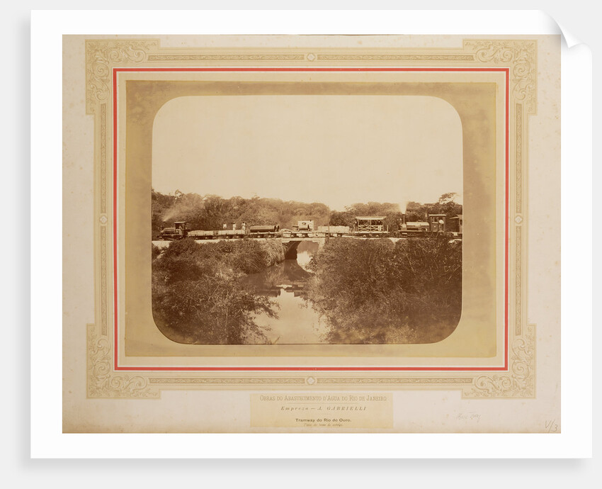 Tramway do Rio do Ouro/Vista do trem de serviço by Marc Ferrez